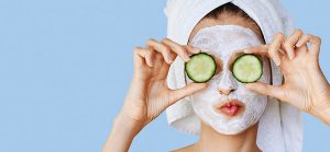 beauty face mask as aftercare 