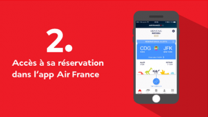 Air France app to track your child: Access your reservation in the Air France App