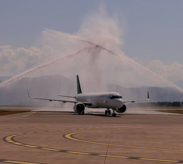 PHOTOS: Air Astana launches Podgorica service