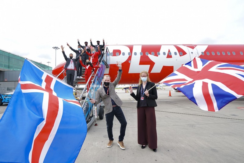 The arrival of PLAY at Stansted. Photo by Stansted airport. 