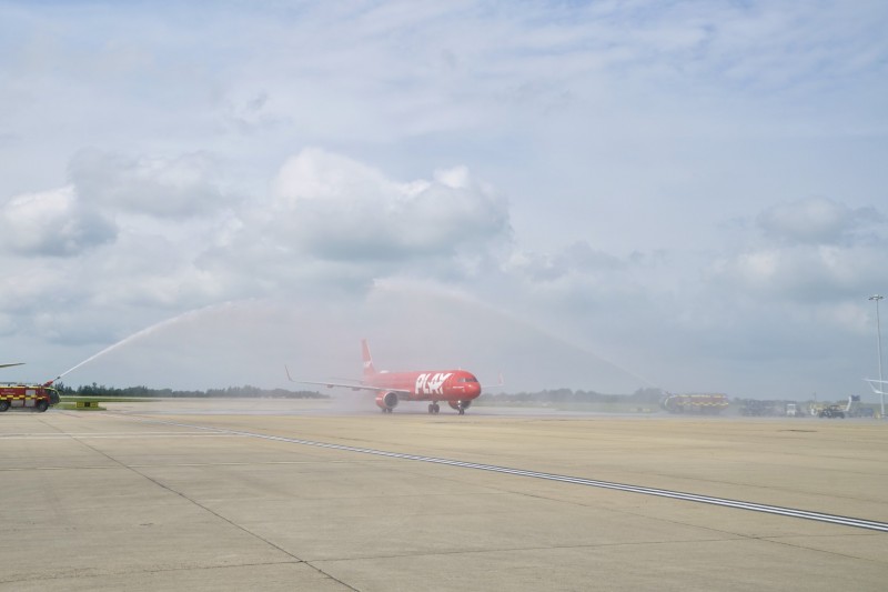 The arrival of PLAY at Stansted. Photo by Stansted airport. 