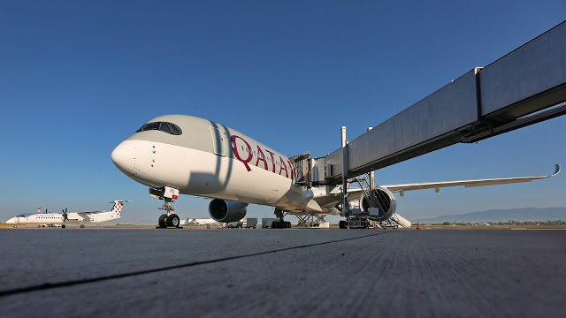 Qatar Airways runs special A350 flight to Zagreb