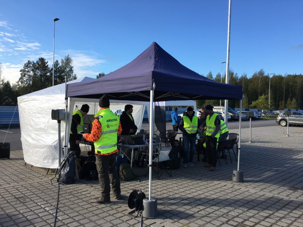 The team at work before the test flights