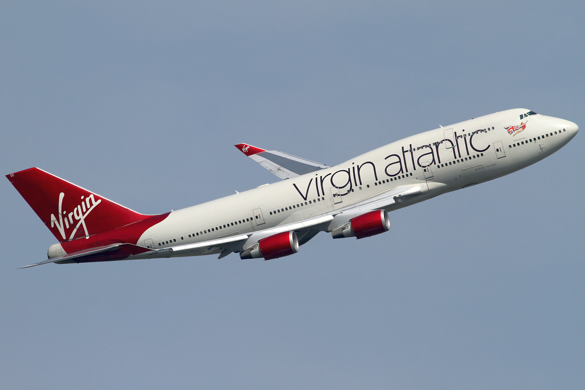 Virgin Atlantic B747 taking off. Photo by Konstantin von Wedelstaedt