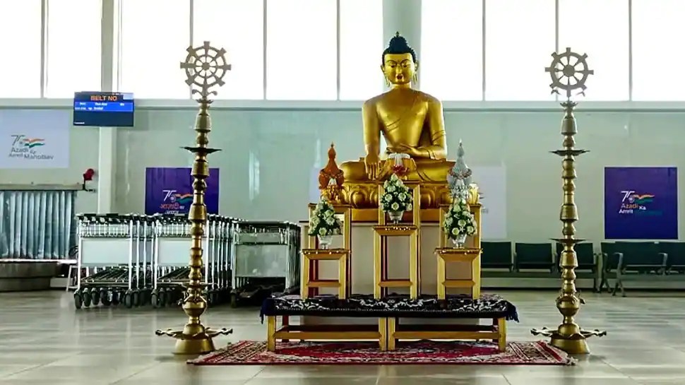 Lord Buddha Statue at Kushinagar Airport