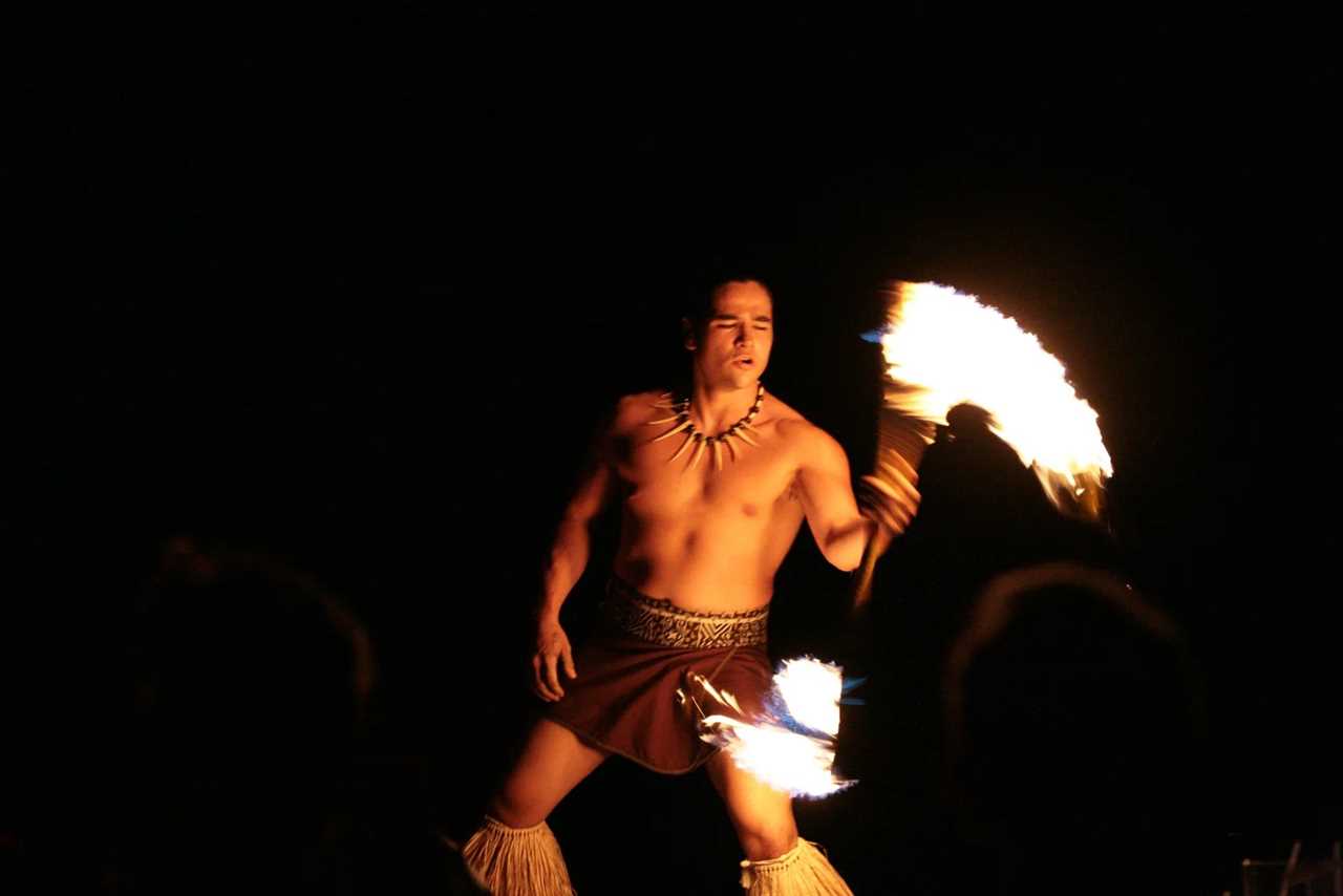 Maui's Feast at Lele luau closes with an incredible fire dancer. (Photo by Leonard Hospidor)