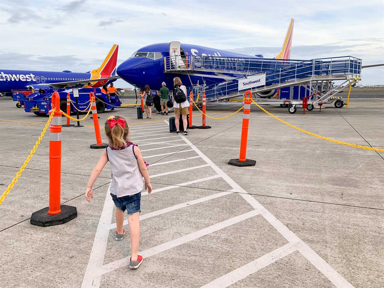 Boarding a Southwest flight