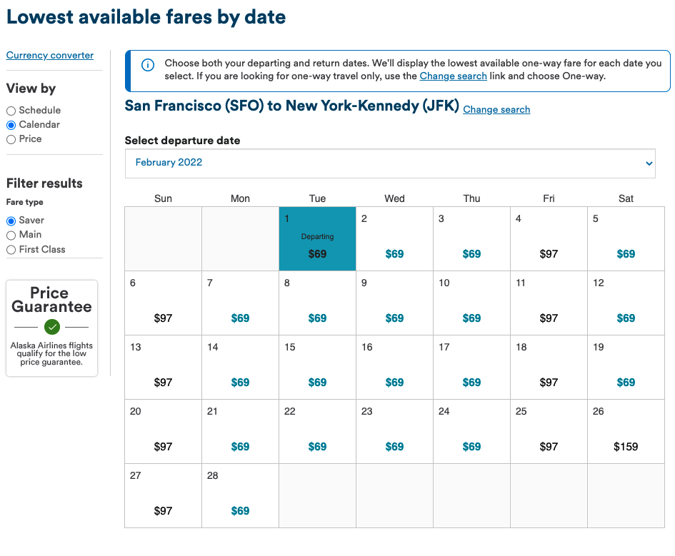 Alaska Airlines flash sale with one-way flights starting at $29