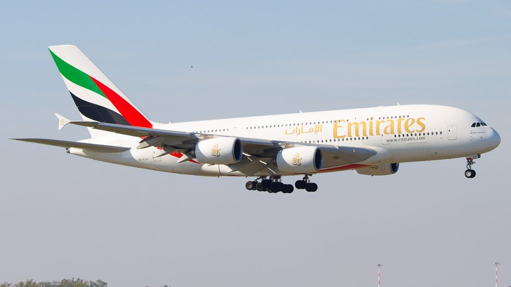 EK A380 moments before landing. @ Andrea Ongaro / Travel Radar 