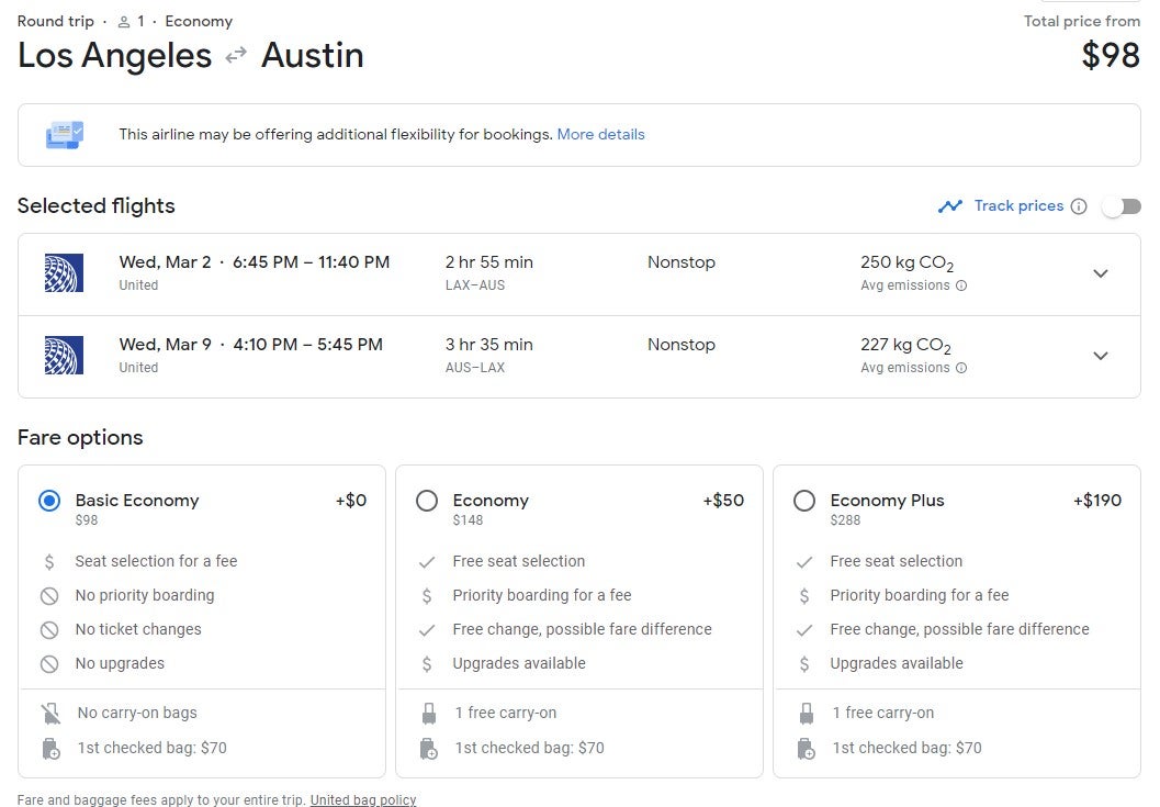 Deal alert: United flights to Austin, Texas, for as low as $98