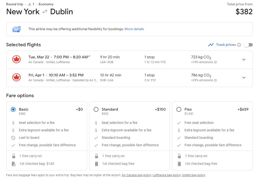 Deal alert: Round-trip flights to Dublin under $400