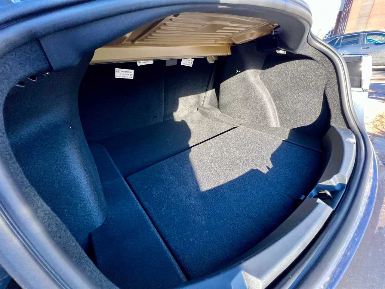 Tesla Model 3 trunk