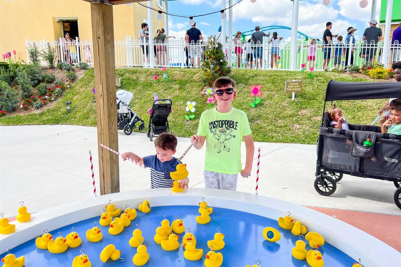 Hook-a-duck game at Peppa Pig Theme Park