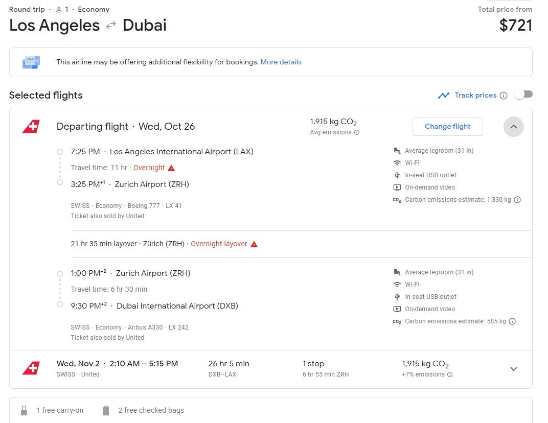 Deal alert: Flights to Dubai starting from $568