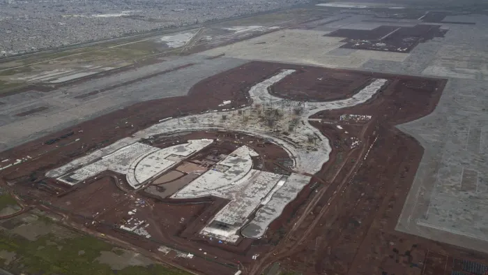 unfinished Texcoco airport