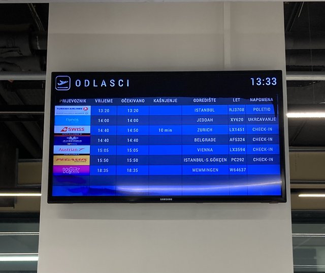 TRIP REPORT: Austrian, Sarajevo - London via Vienna