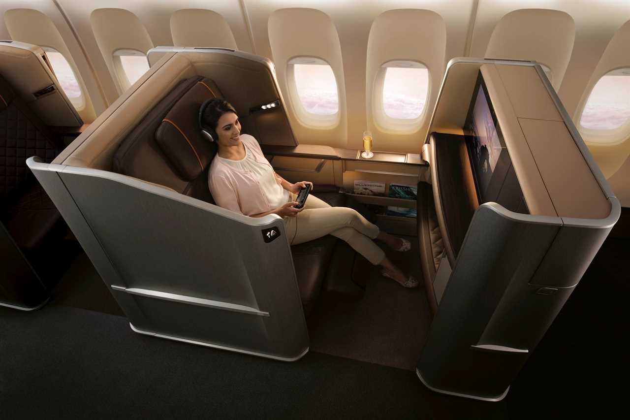 Singapore Airlines first class on 777-300ER