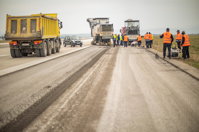 PHOTOS: Skopje Airport runway overhaul advances