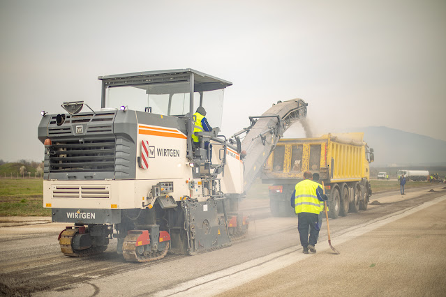 PHOTOS: Skopje Airport runway overhaul advances