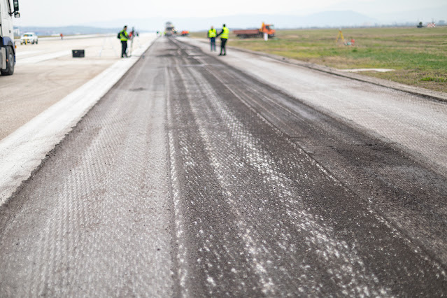 PHOTOS: Skopje Airport runway overhaul advances