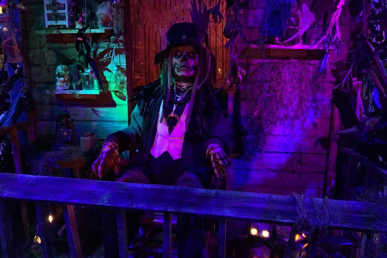 Voodoo set at Universal's Mardi Gras celebration