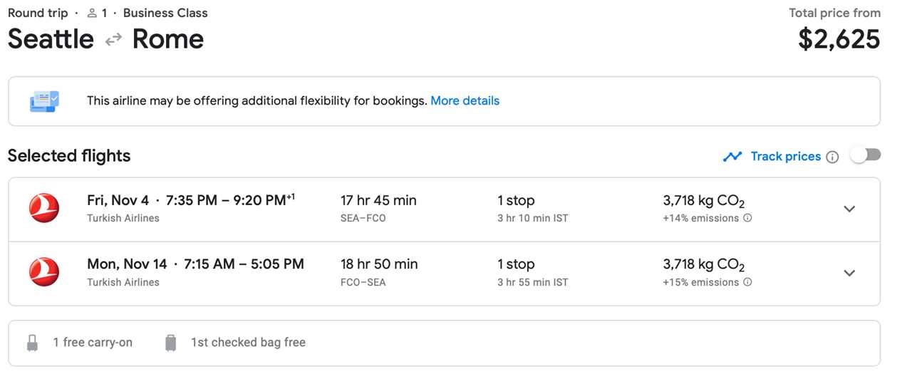 Deal Alert: Fly Business Class to Italy from NYC, Los Angeles & Seattle from $1.7K