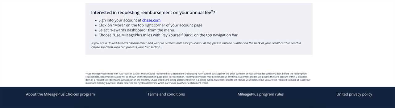 How to pay your United credit card’s annual fee with miles