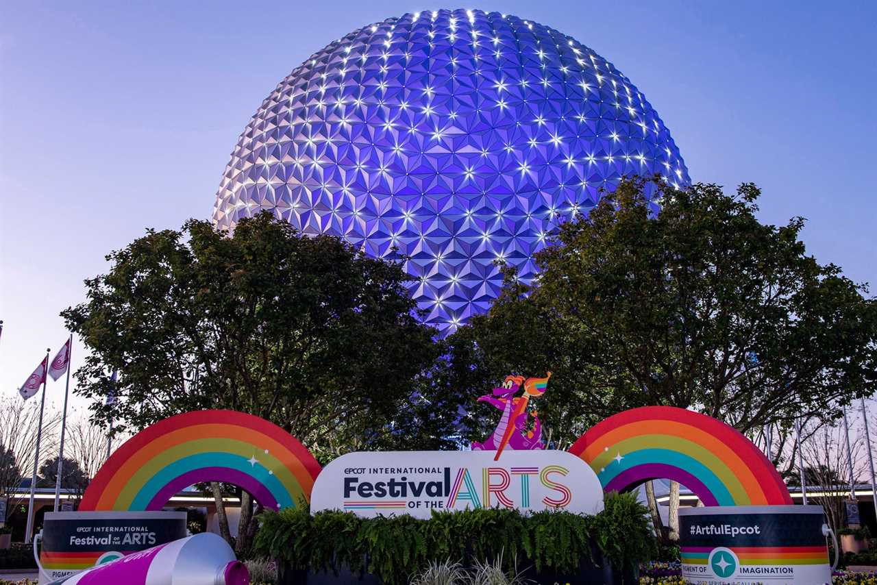 Epcot at dusk