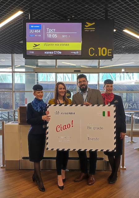PHOTOS: Air Serbia touches down in Trieste