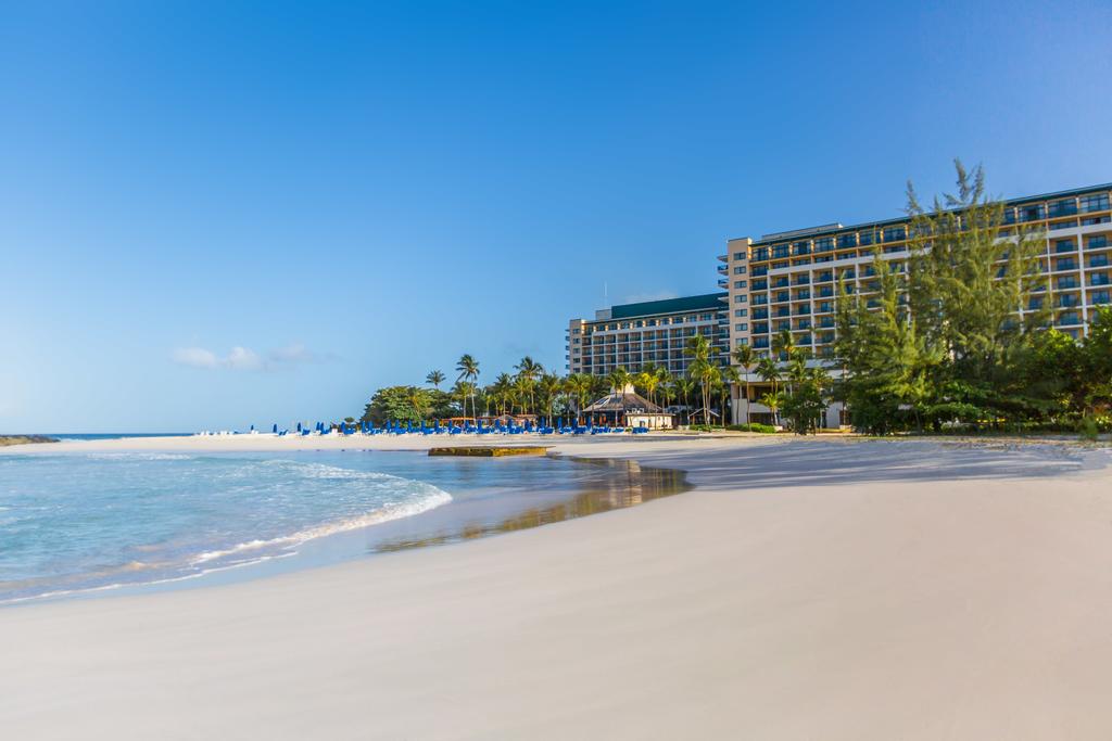 The beach at Hilton Barbados Resort
