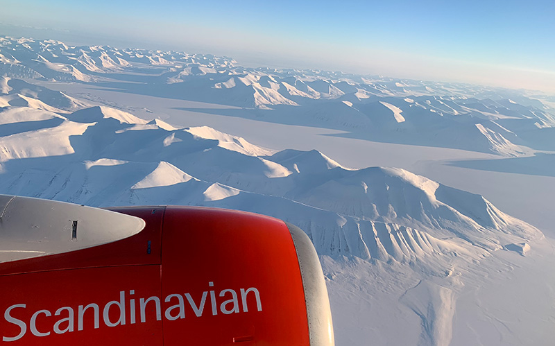 Svalbard as seen from the air