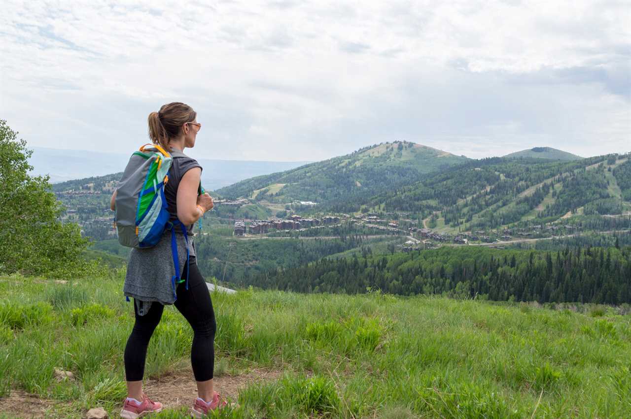 Hiking in Park City, Utah.