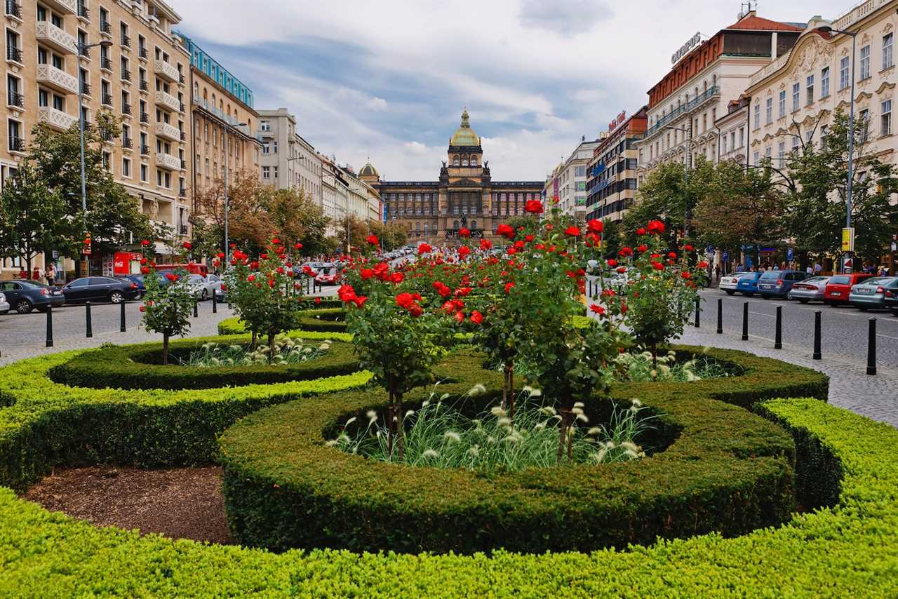 wencelas square new town prague