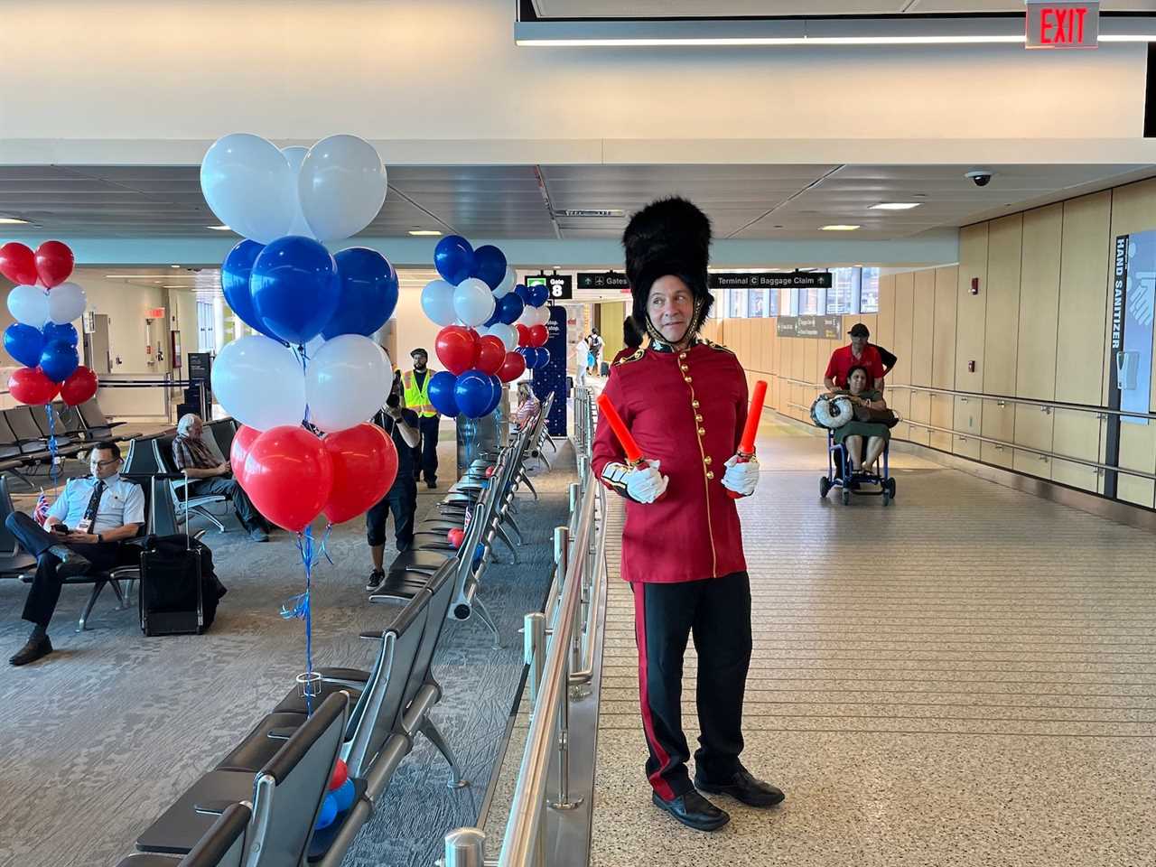 jetblue inaugural gatwick gate party