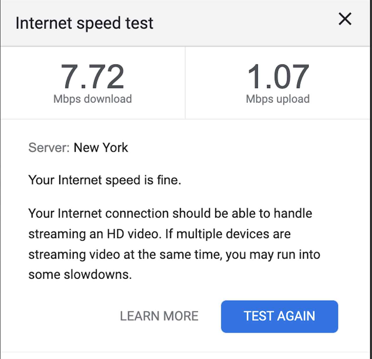 internet speed test