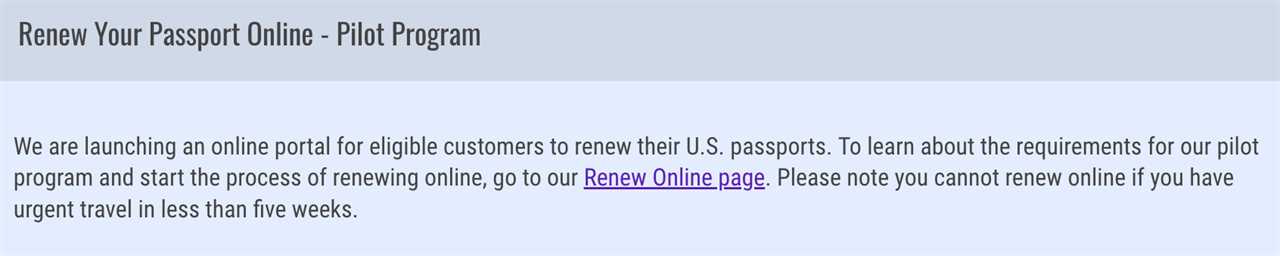 Act fast: Americans can renew their passports online for a limited time