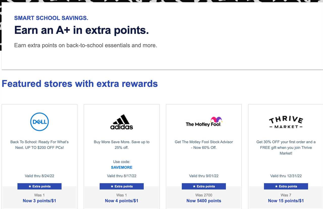 Featured stores Rapid Rewards shopping