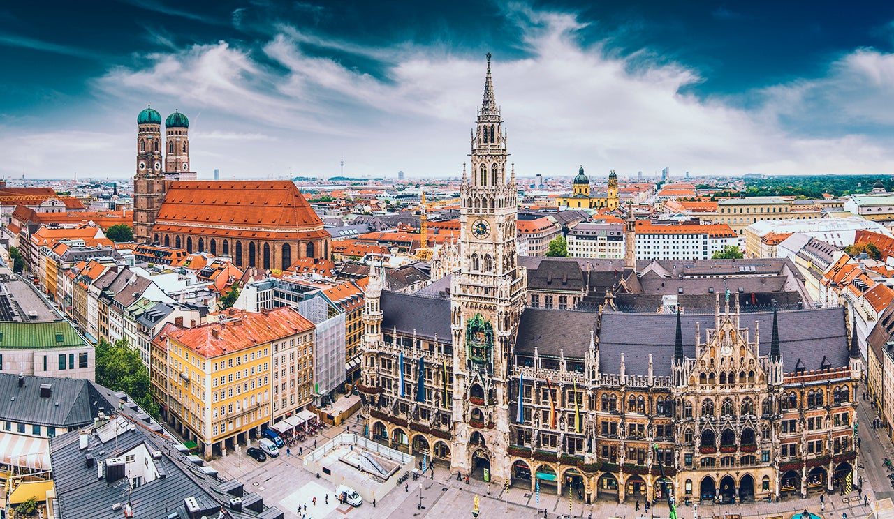 Munich, Germany skyline at City Hall