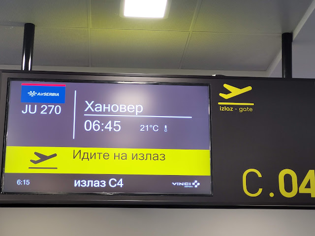 TRIP REPORT: Air Serbia, Belgrade - Hanover - Belgrade