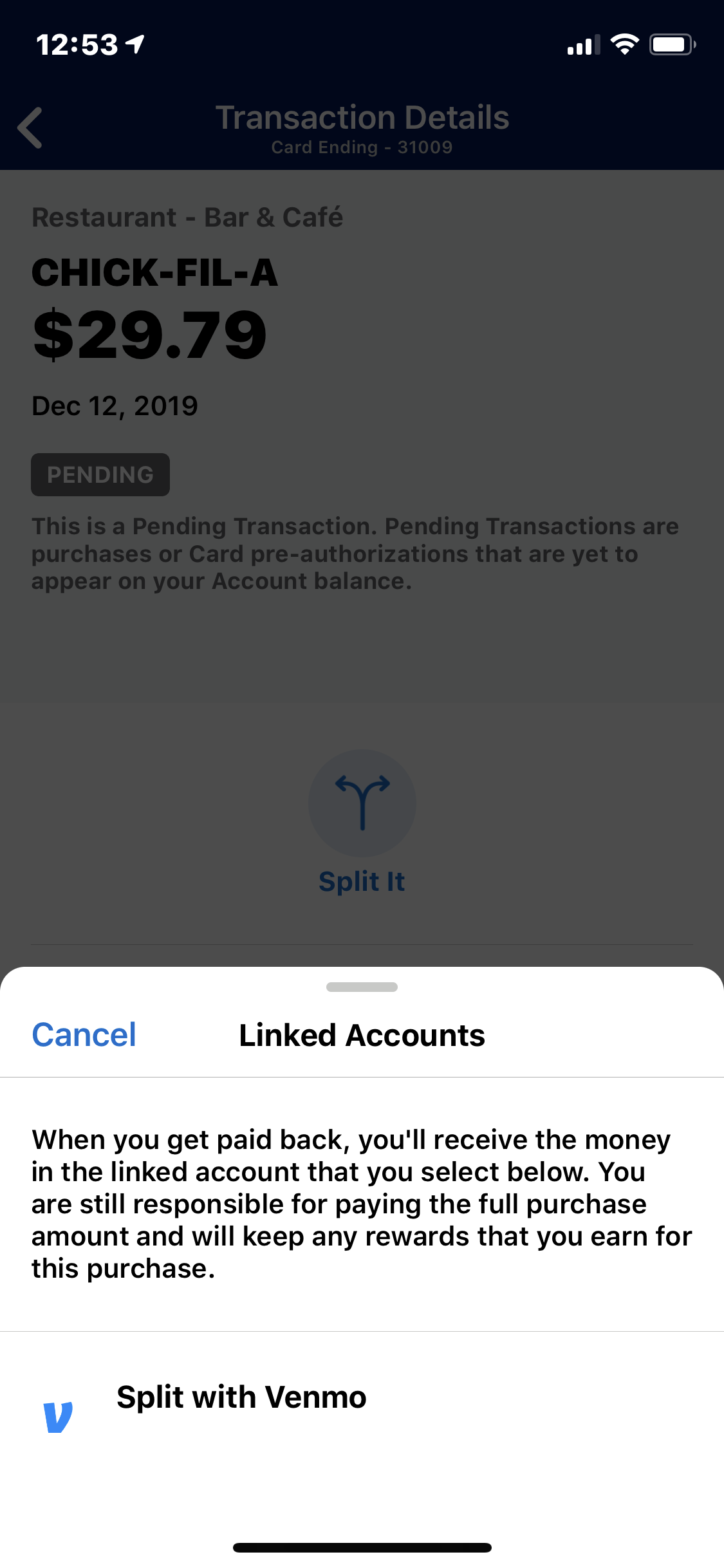 Amex split pay feature: Useful for sharing costs in big groups