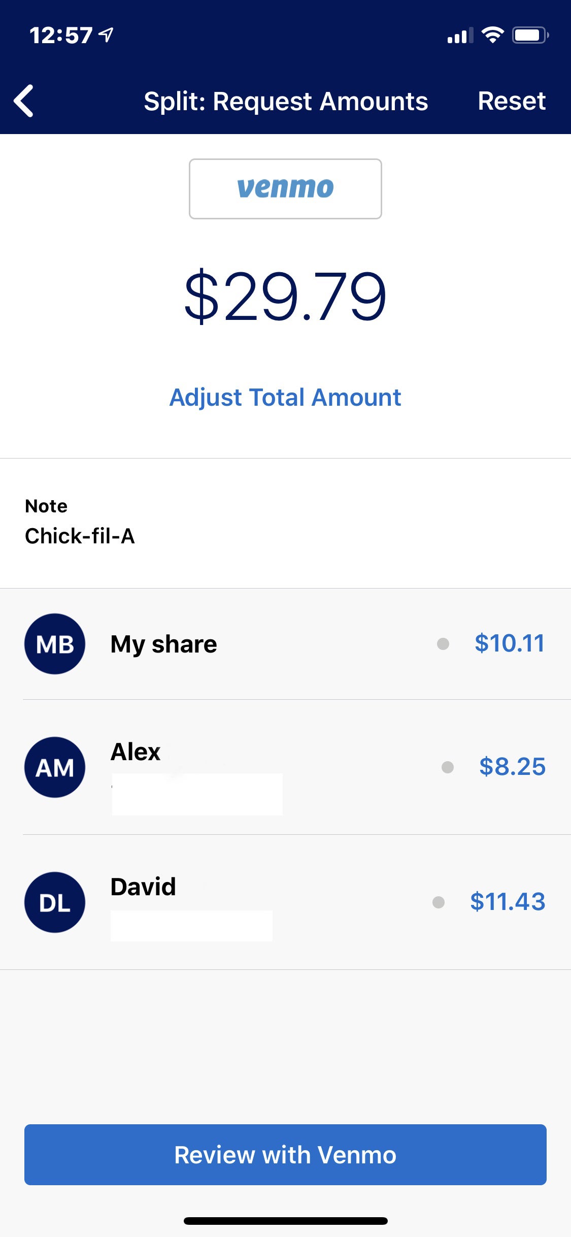 Amex split pay feature: Useful for sharing costs in big groups