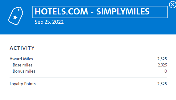 Earning AAdvantage miles through SimplyMiles