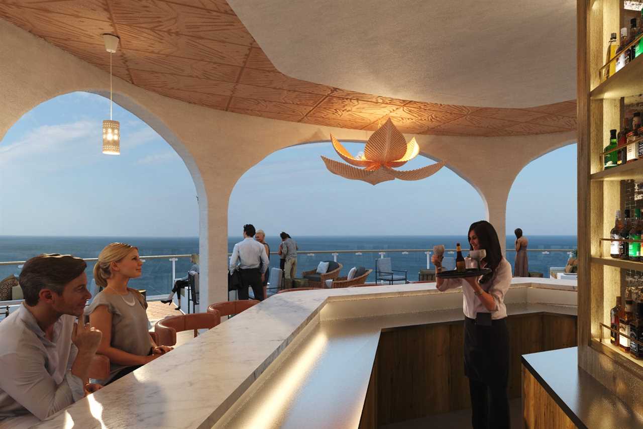 Sunset Bar on Celebrity Beyond cruise ship