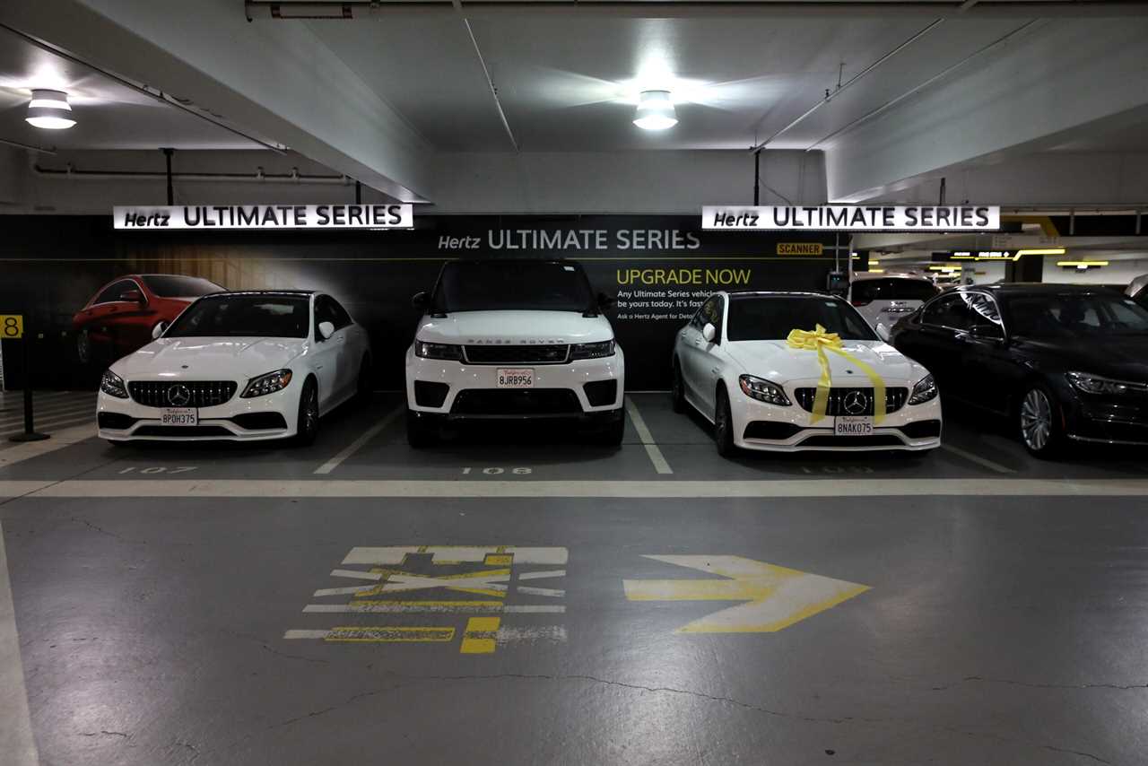 Hertz cars in San Francisco