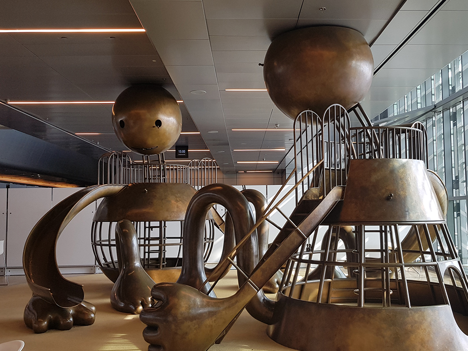 Other Worlds by American artist Tom Otterness. © Discover Qatar