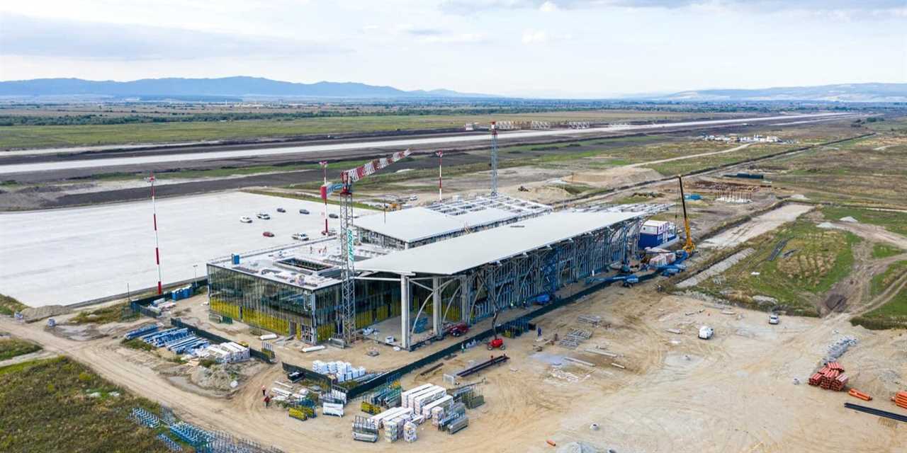 Brașov International Airport construction site