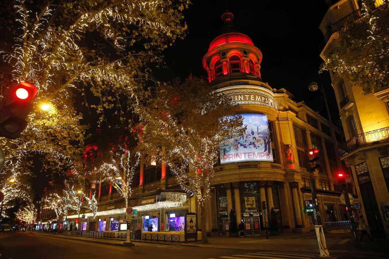 'Le Printemps Haussmann' department store, Paris. (Photo by Chesnot)