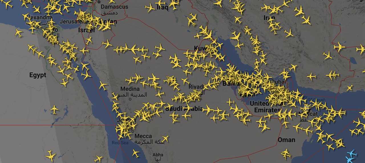 air traffic map