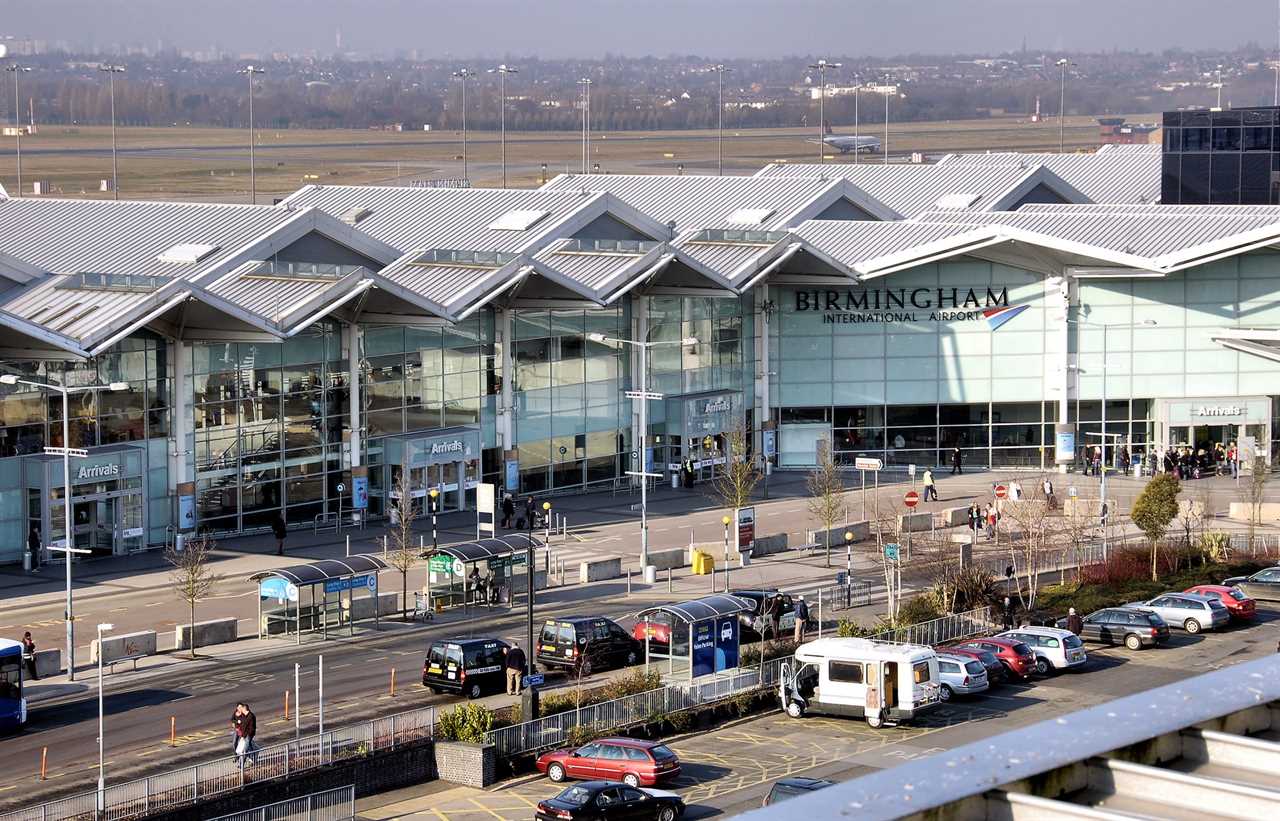 Birmingham airport front of terminal.