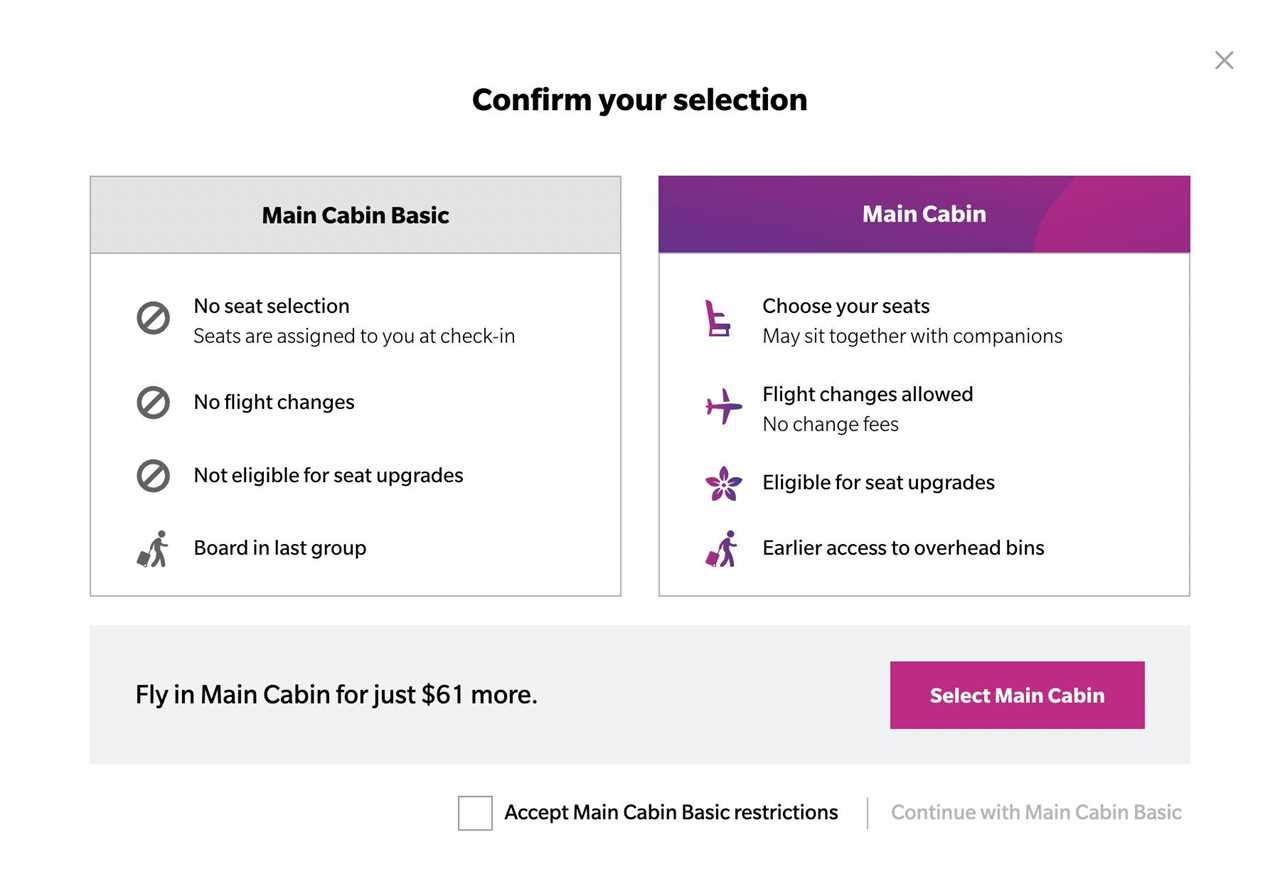 main cabin vs basic